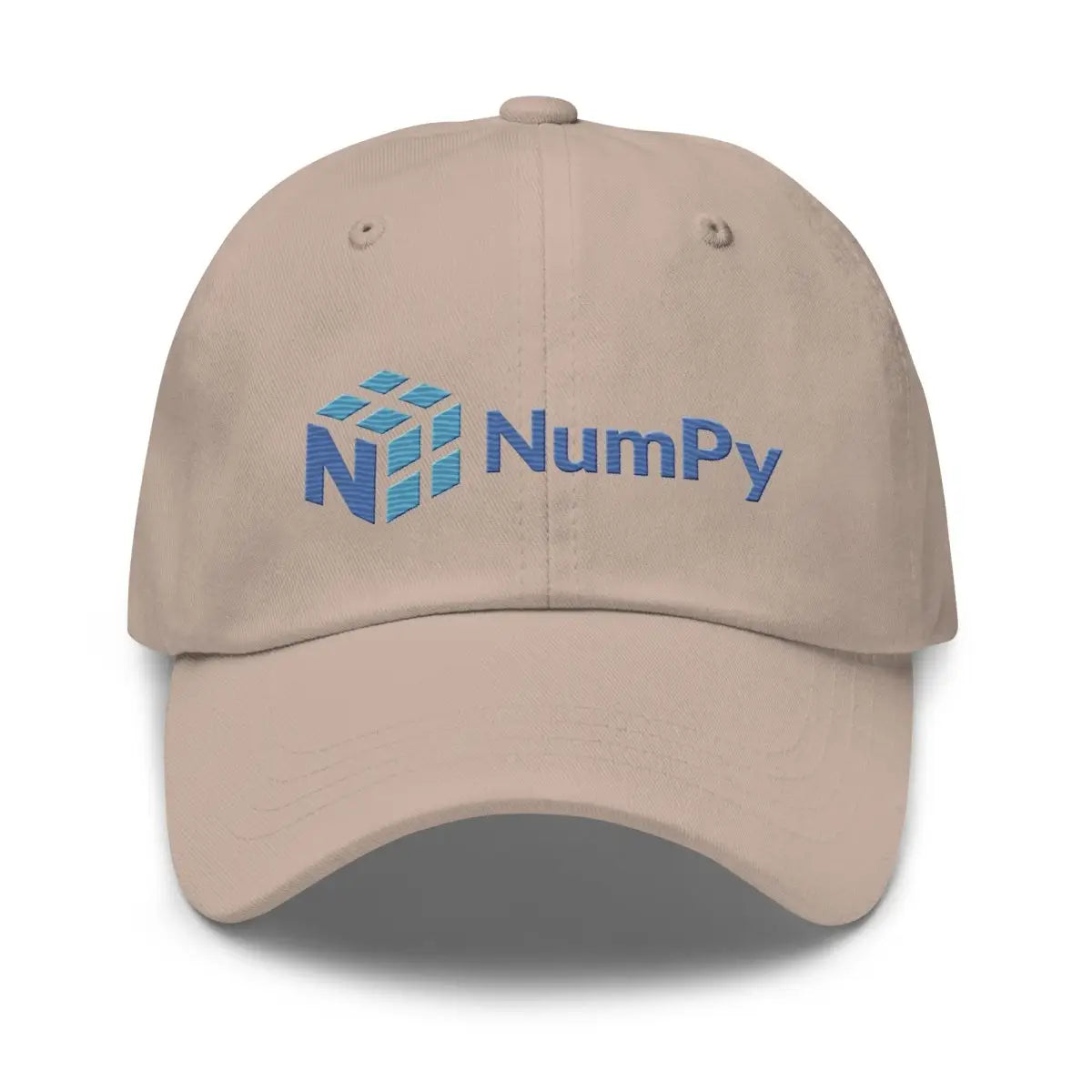 NumPy Logo True-Color Embroidered Cap - Stone