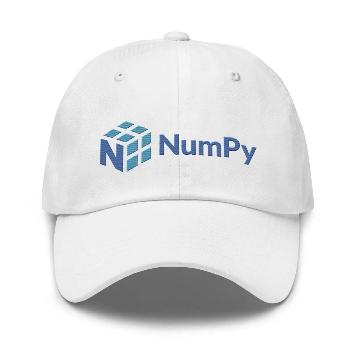 NumPy Logo True-Color Embroidered Cap - White