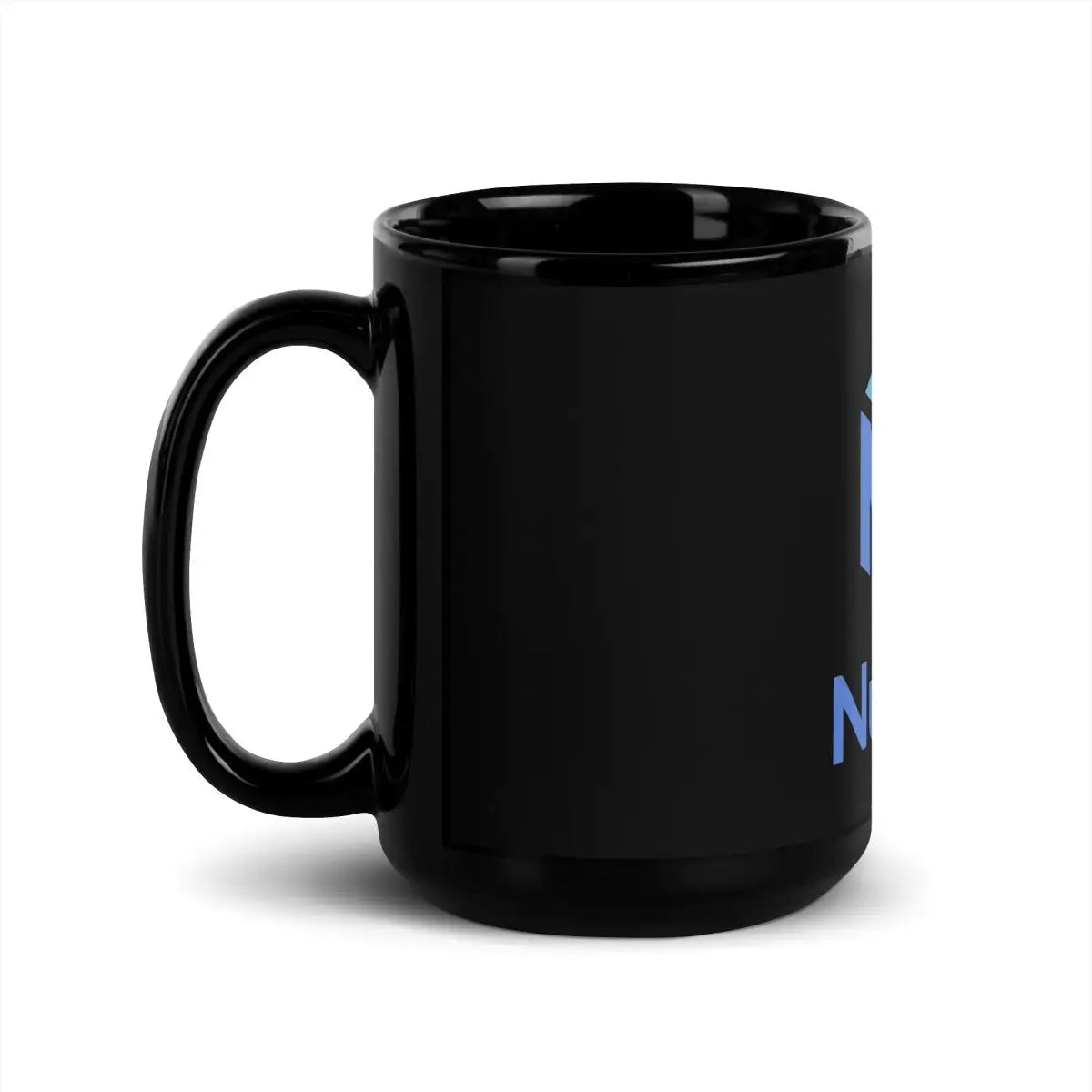 NumPy Stacked Logo Black Glossy Mug