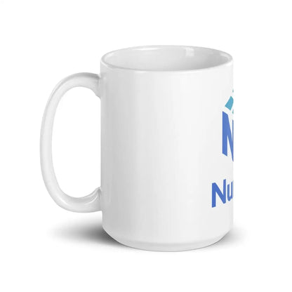 NumPy Stacked Logo White Glossy Mug