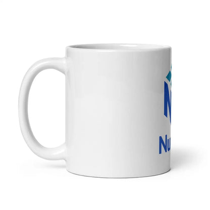 NumPy Stacked Logo White Glossy Mug