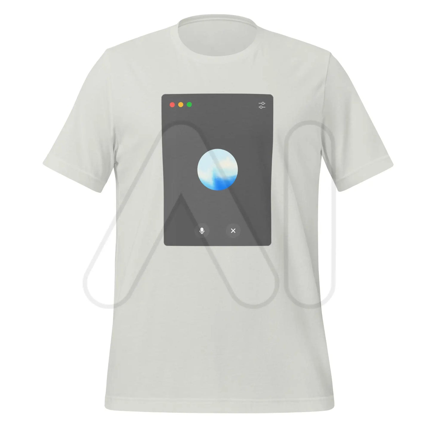 OpenAI Advanced Voice Mode on Desktop T-Shirt (unisex) - Silver / M