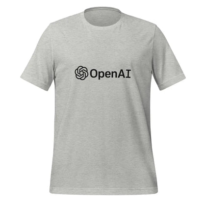 OpenAI Black Logo T-Shirt (unisex) - Athletic Heather / M