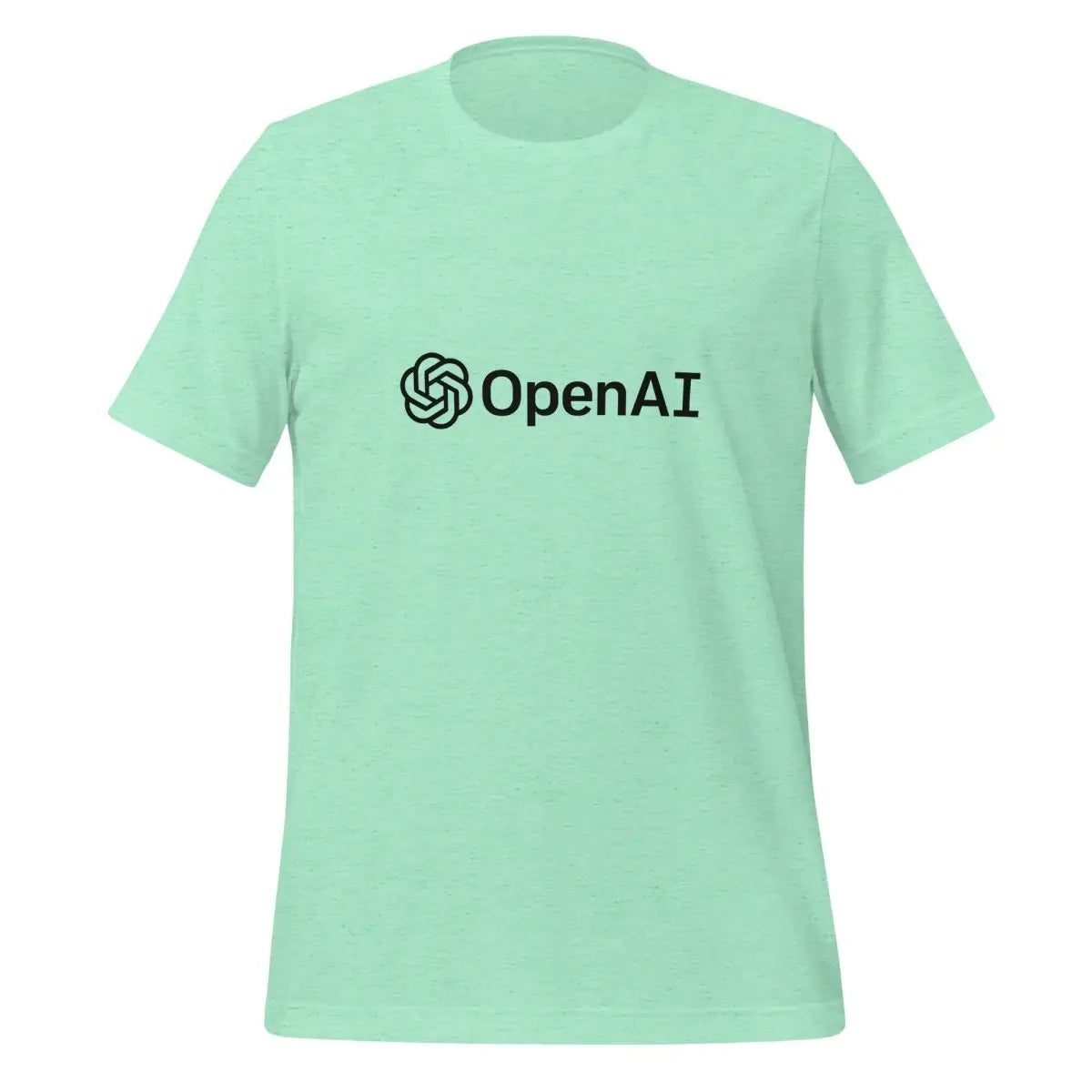 OpenAI Black Logo T-Shirt (unisex) - Heather Mint / M