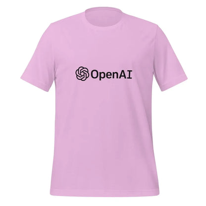 OpenAI Black Logo T-Shirt (unisex) - Lilac / M