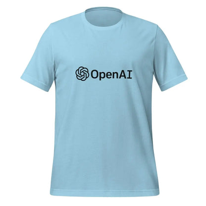 OpenAI Black Logo T-Shirt (unisex) - Ocean Blue / M