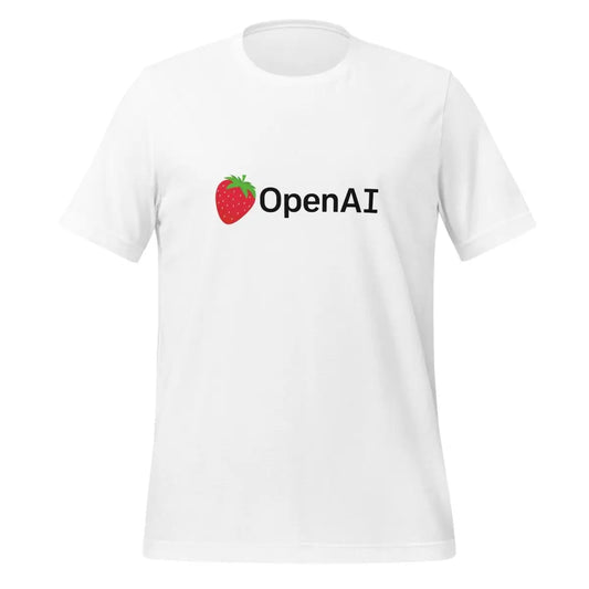 OpenAI Black Strawberry Logo T-Shirt (unisex) - White / M