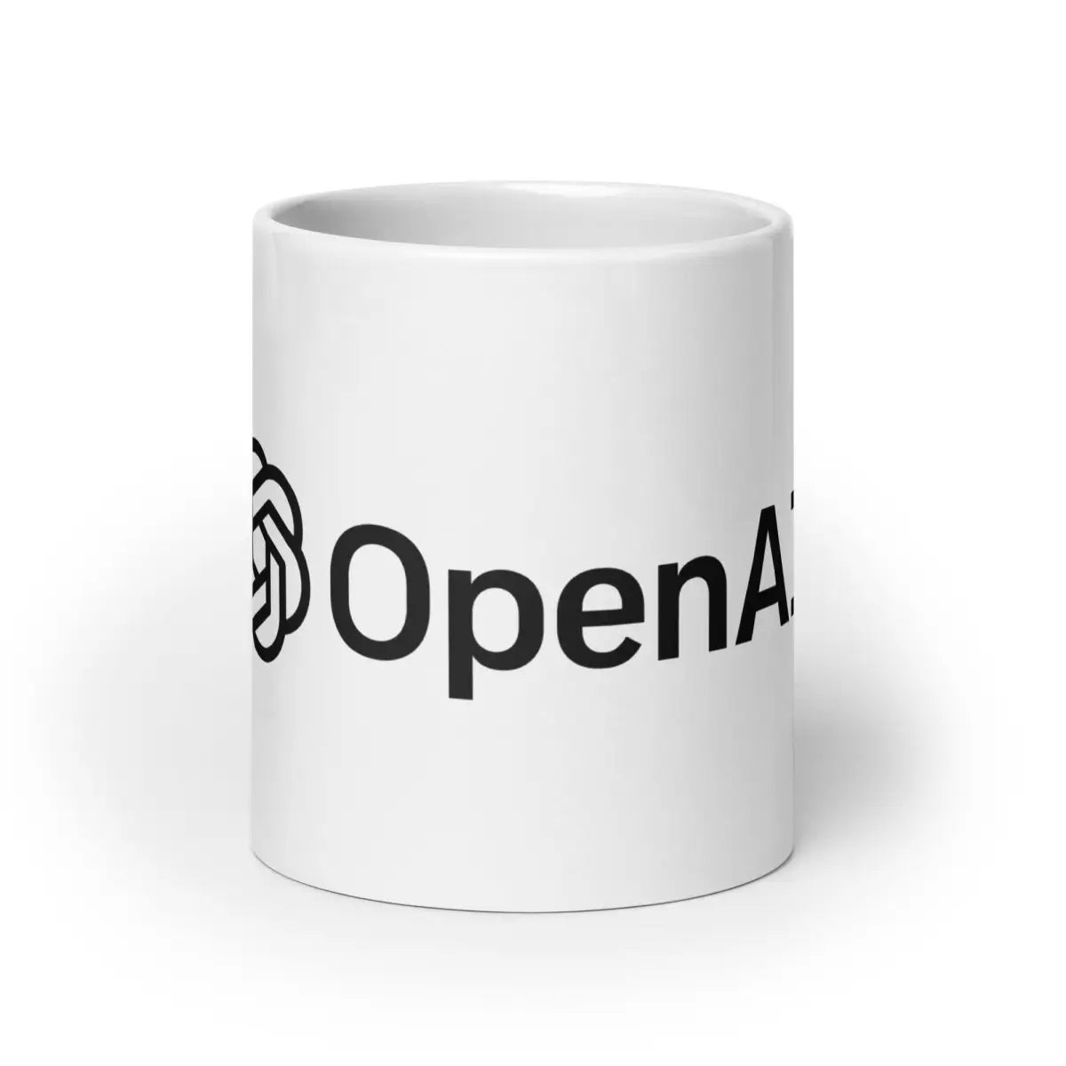 OpenAI Logo White Glossy Mug - 20 oz