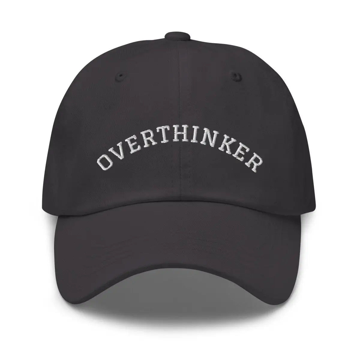 OVERTHINKER Embroidered Cap - Dark Grey