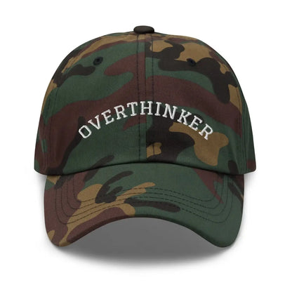 OVERTHINKER Embroidered Cap - Green Camo