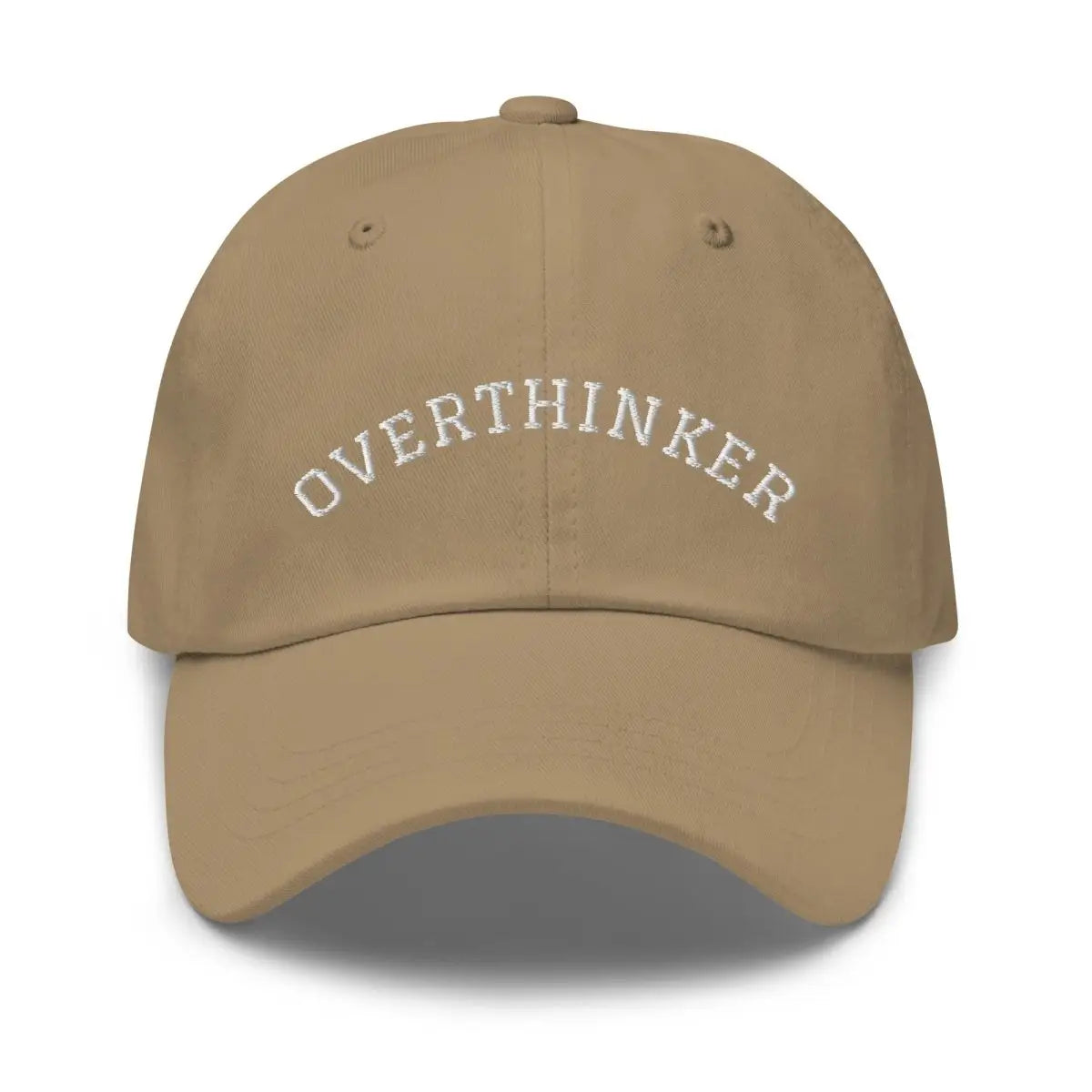 OVERTHINKER Embroidered Cap - Khaki