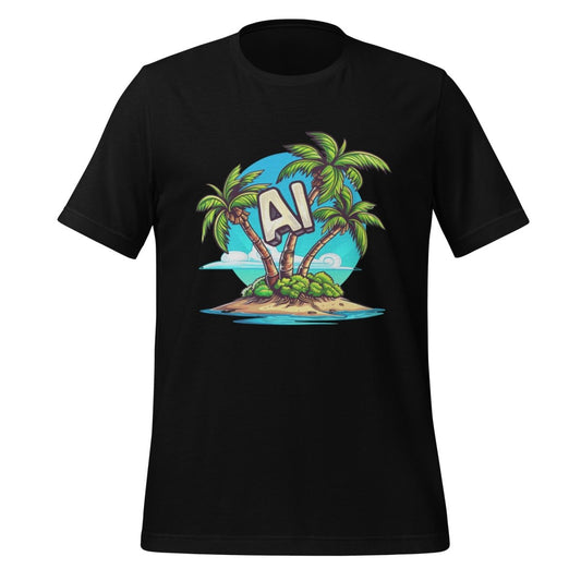 AI Palm Island T - Shirt 2 (unisex) - Black - AI Store