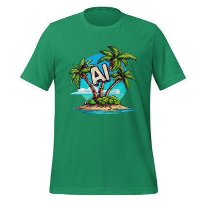 AI Palm Island T - Shirt 2 (unisex) - Kelly - AI Store