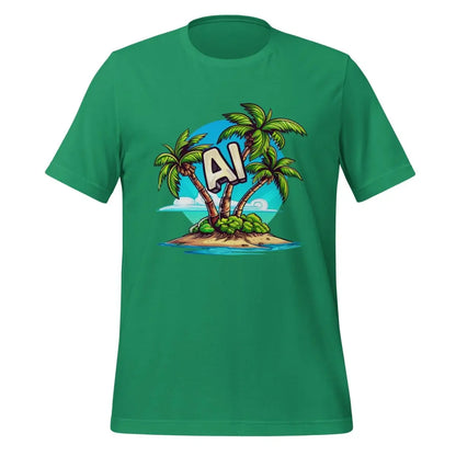 AI Palm Island T-Shirt 2 (unisex) - Kelly / M