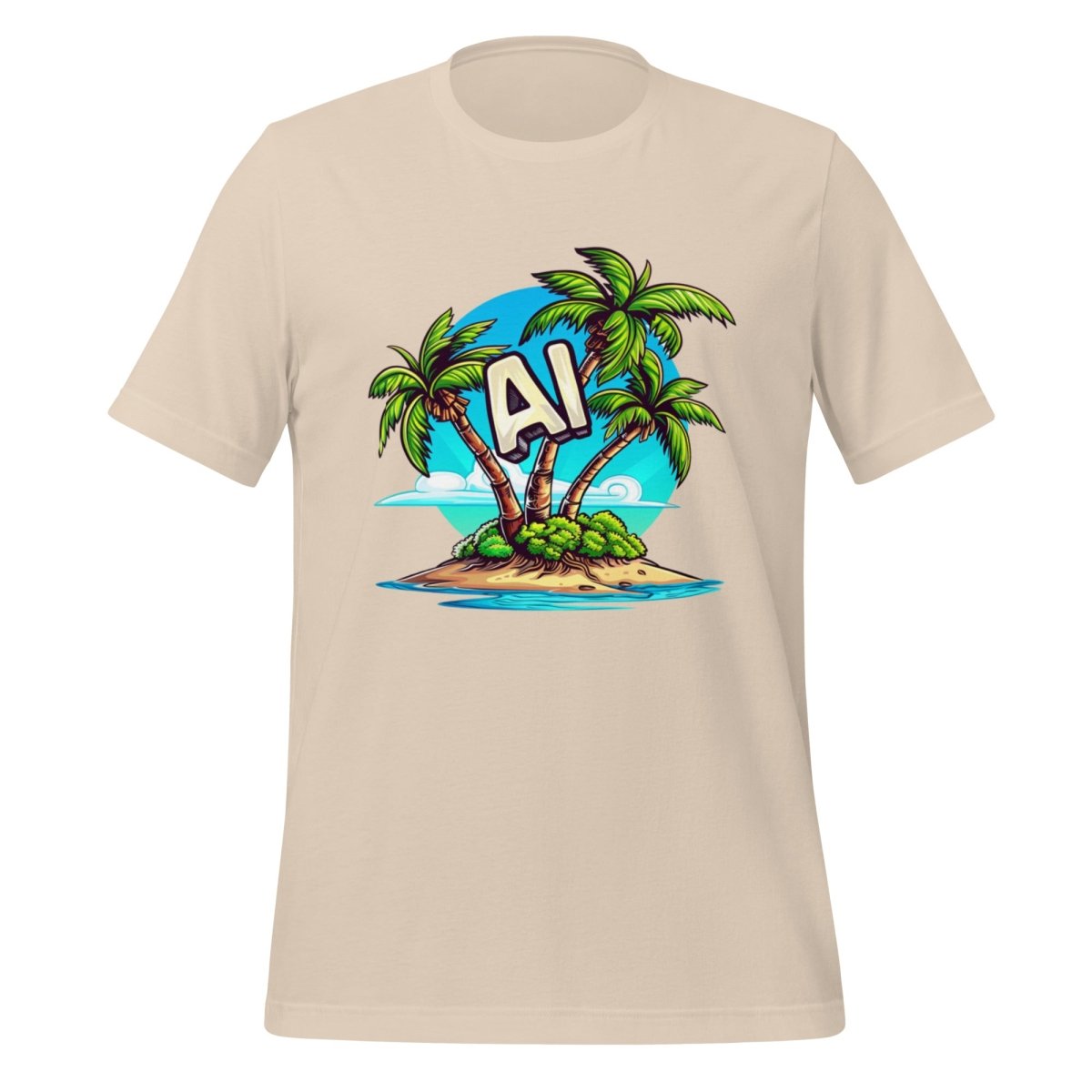 AI Palm Island T - Shirt 2 (unisex) - Soft Cream - AI Store