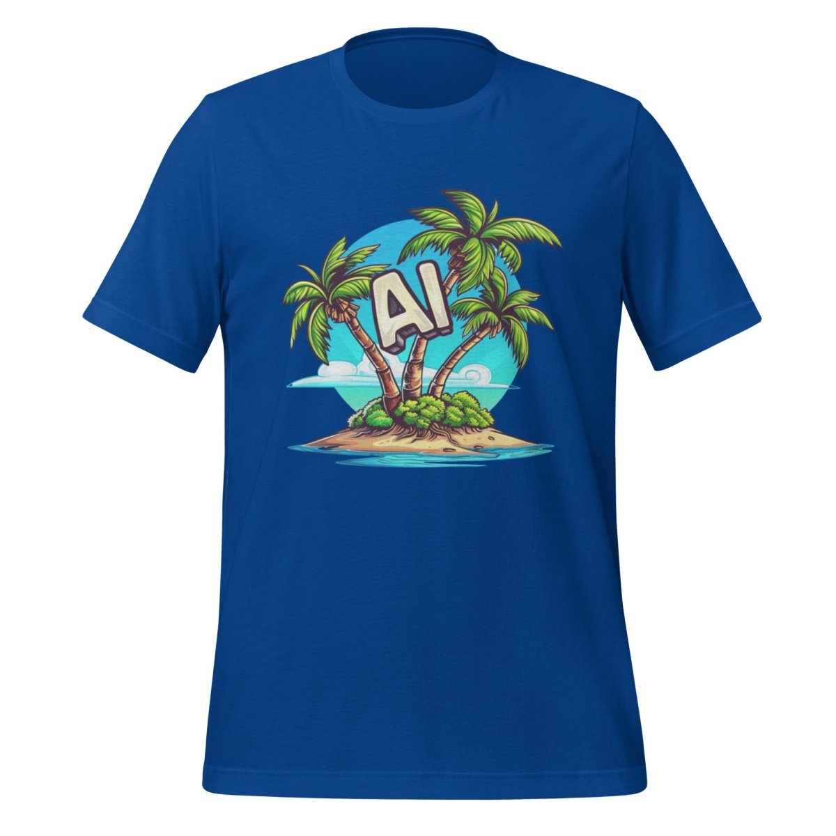 AI Palm Island T - Shirt 2 (unisex) - True Royal - AI Store