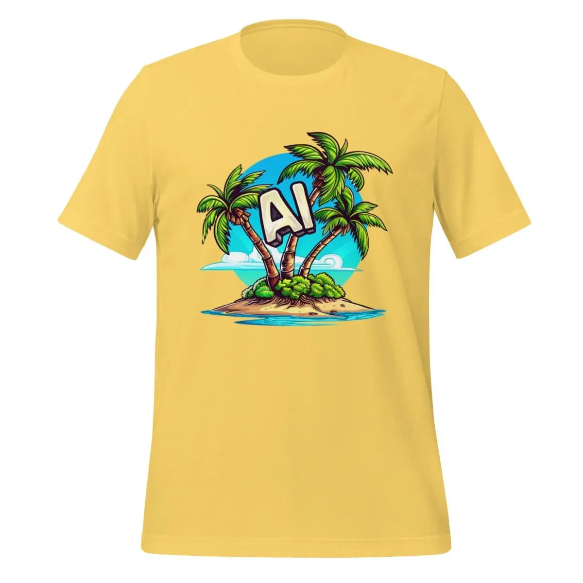 AI Palm Island T-Shirt 2 (unisex) - Yellow / M