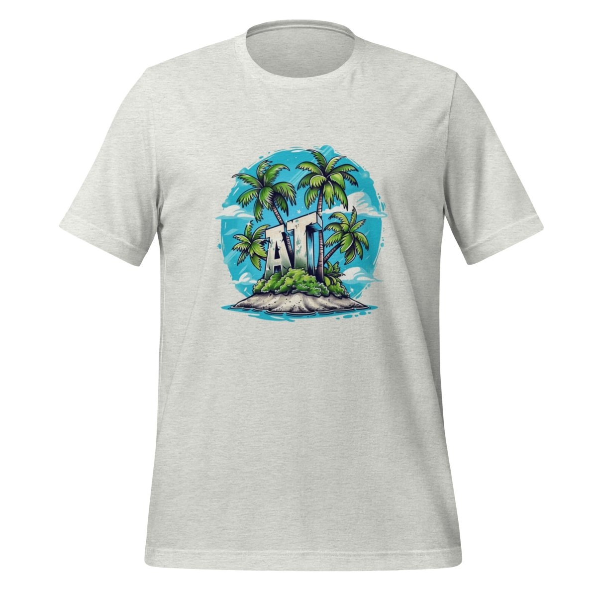 AI Palm Island T - Shirt (unisex) - Ash - AI Store