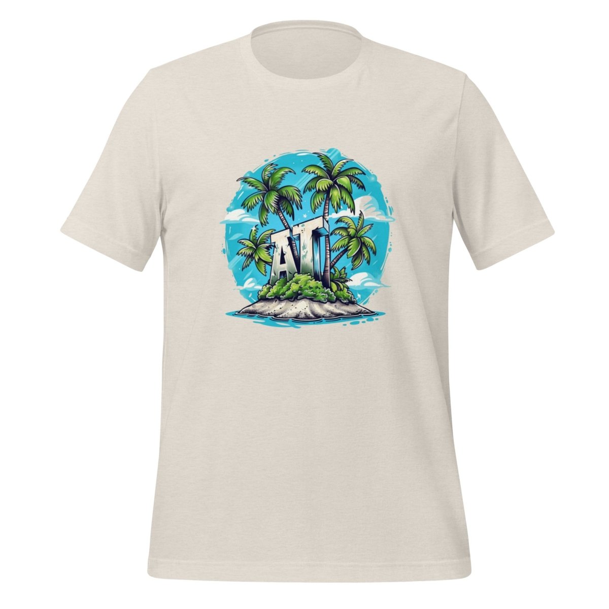 AI Palm Island T - Shirt (unisex) - Heather Dust - AI Store
