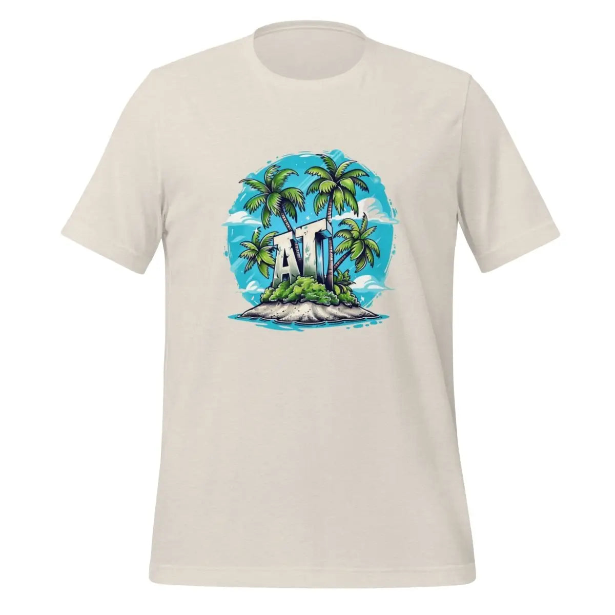 AI Palm Island T-Shirt (unisex) - Heather Dust / M