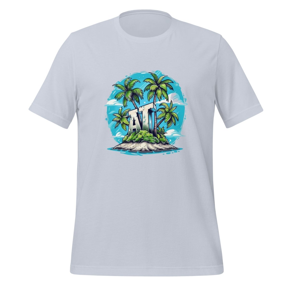 AI Palm Island T - Shirt (unisex) - Light Blue - AI Store
