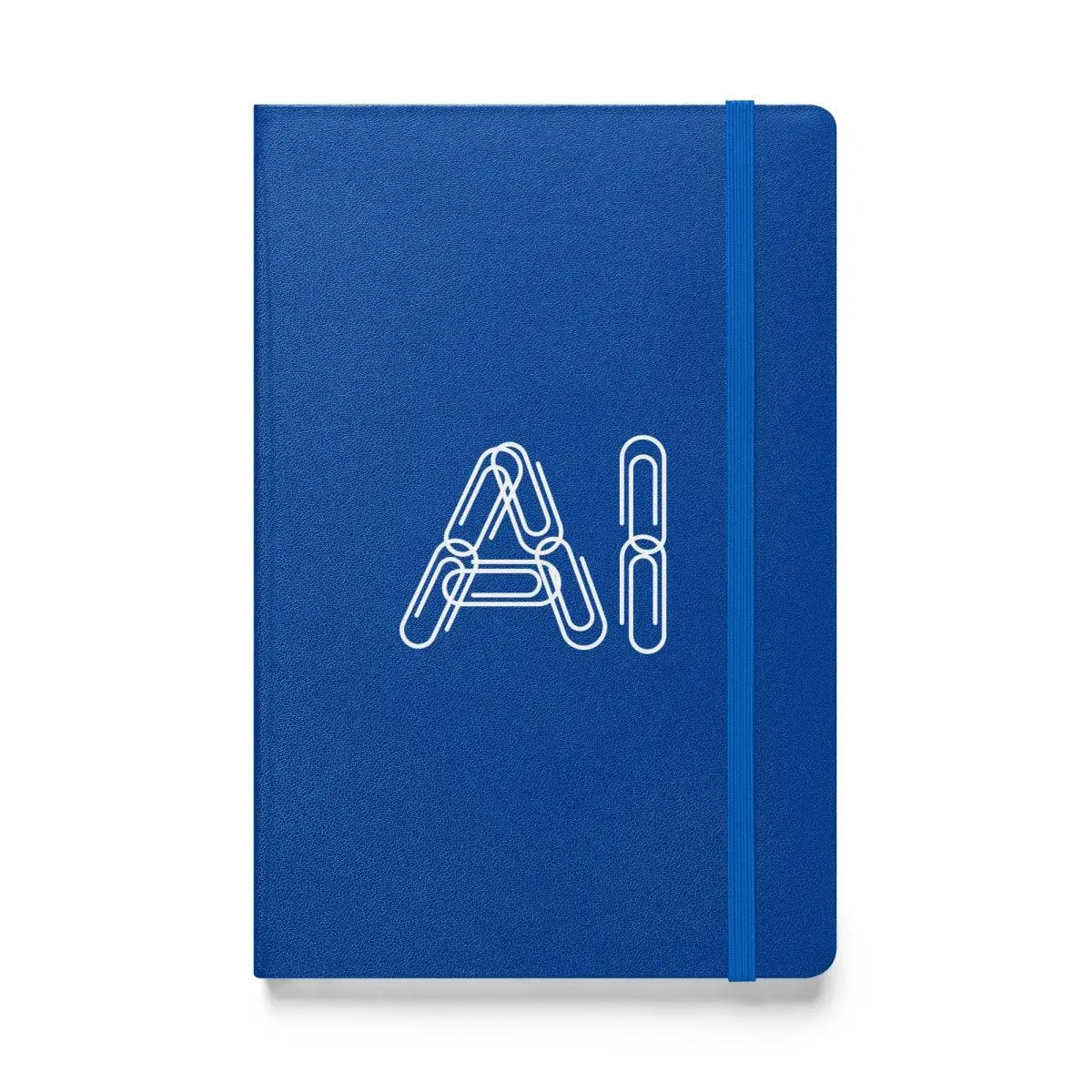 Paper Clips AI Hardcover Bound Notebook - Blue