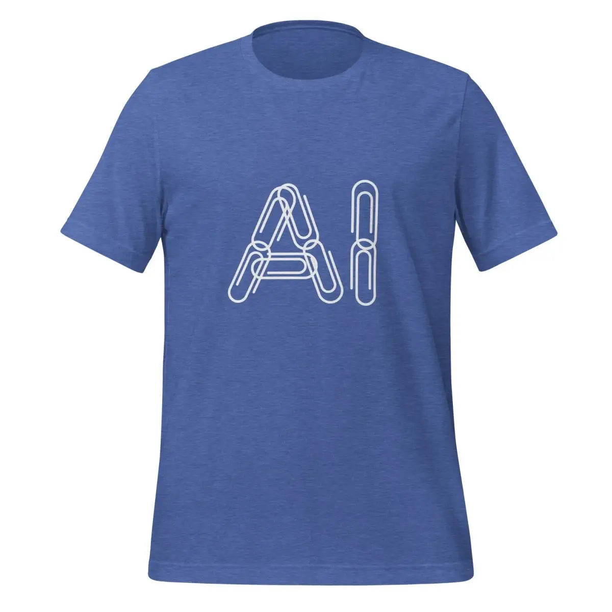 Paper Clips AI T-Shirt (unisex) - Heather True Royal / M