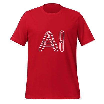 Paper Clips AI T-Shirt (unisex) - Red / M