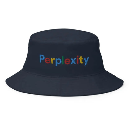 Perplexity Search Logo Embroidered Bucket Hat - Navy