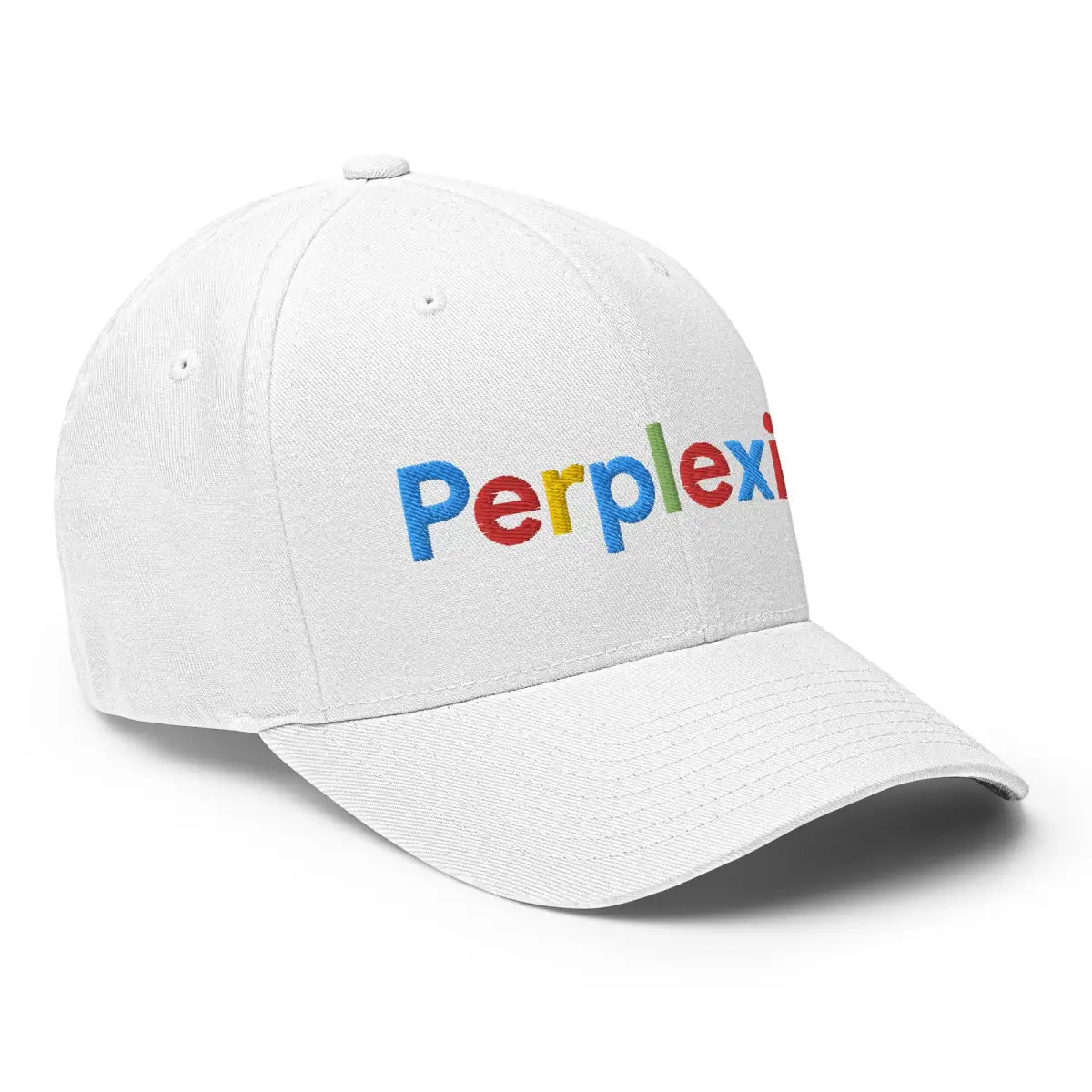 Perplexity Search Logo Embroidered Closed-Back Baseball Cap