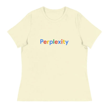 Perplexity Search Logo Relaxed T-Shirt (women) - Citron / M