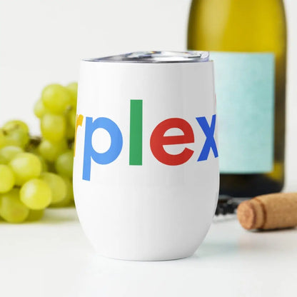 Perplexity Search Logo Wine Tumbler