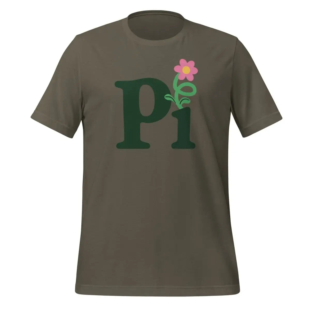 Pi Flower T-Shirt (unisex) - Army / M