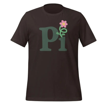 Pi Flower T-Shirt (unisex) - Brown / M