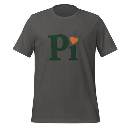 Pi Heart T-Shirt (unisex) - Asphalt / M