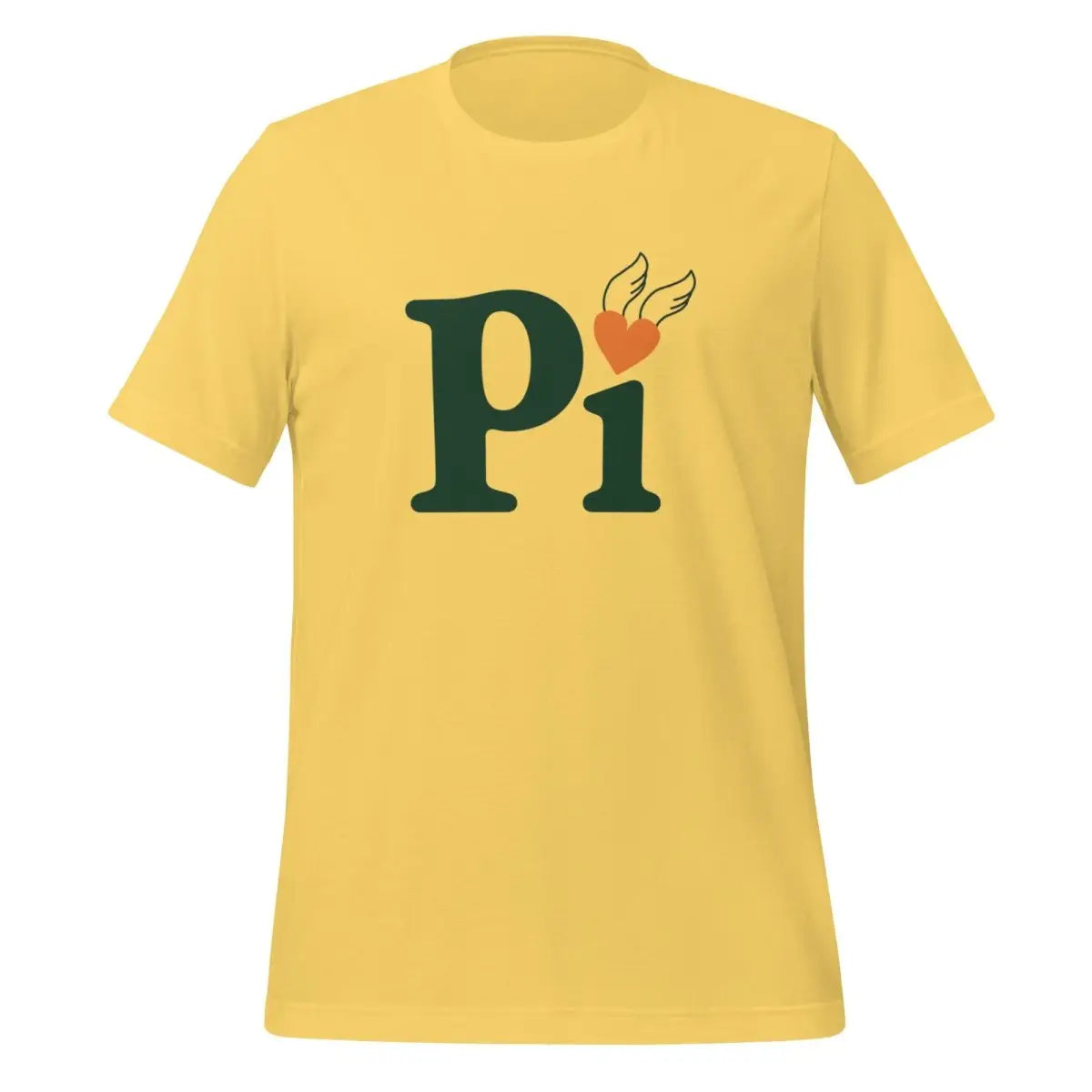 Pi Heart T-Shirt (unisex) - Yellow / M