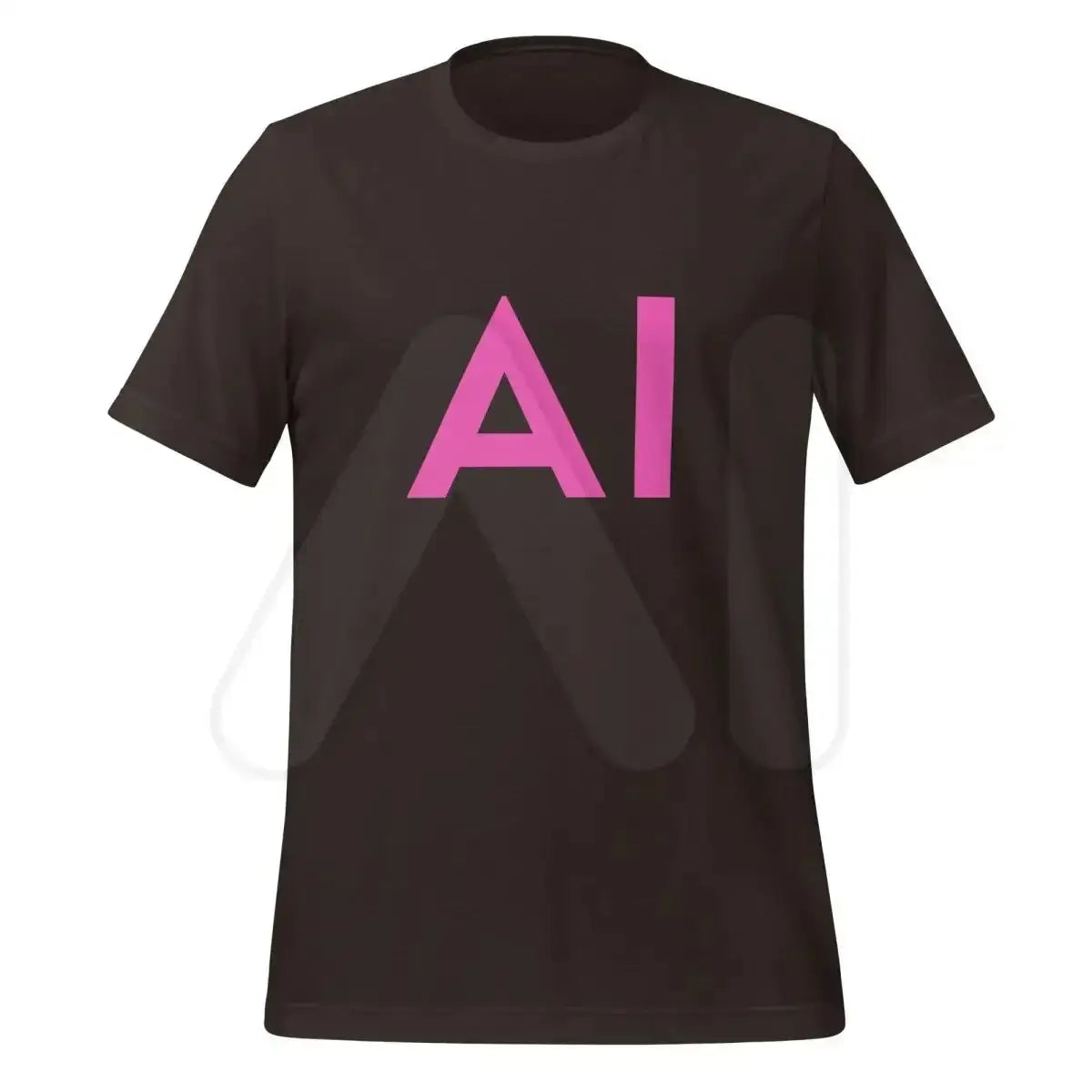 AI Pink T-Shirt (unisex) - Brown / M