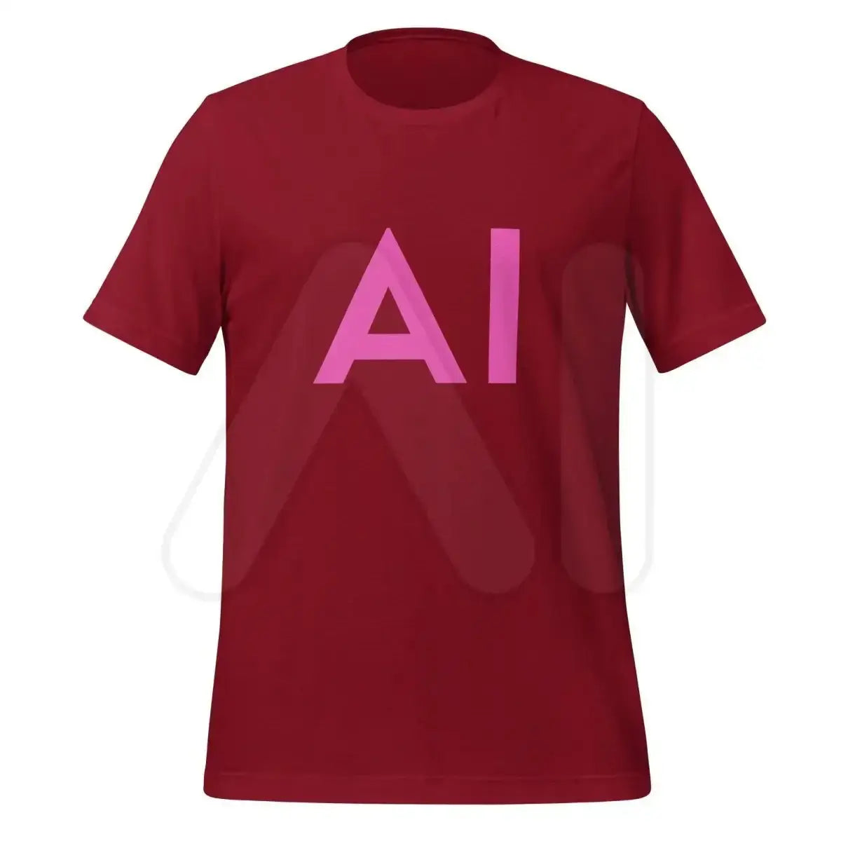 AI Pink T-Shirt (unisex) - Cardinal / M