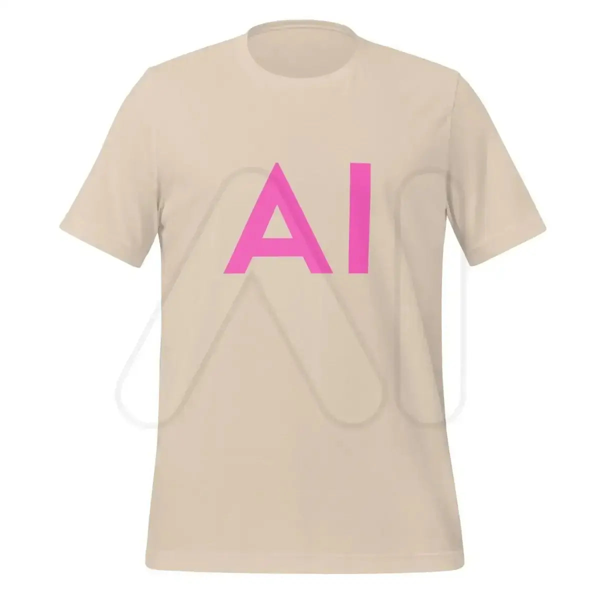 AI Pink T-Shirt (unisex) - Soft Cream / M