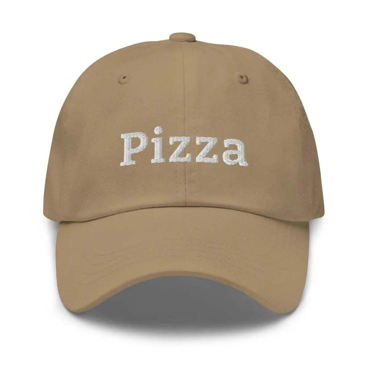 Pizza Embroidered Cap - Khaki