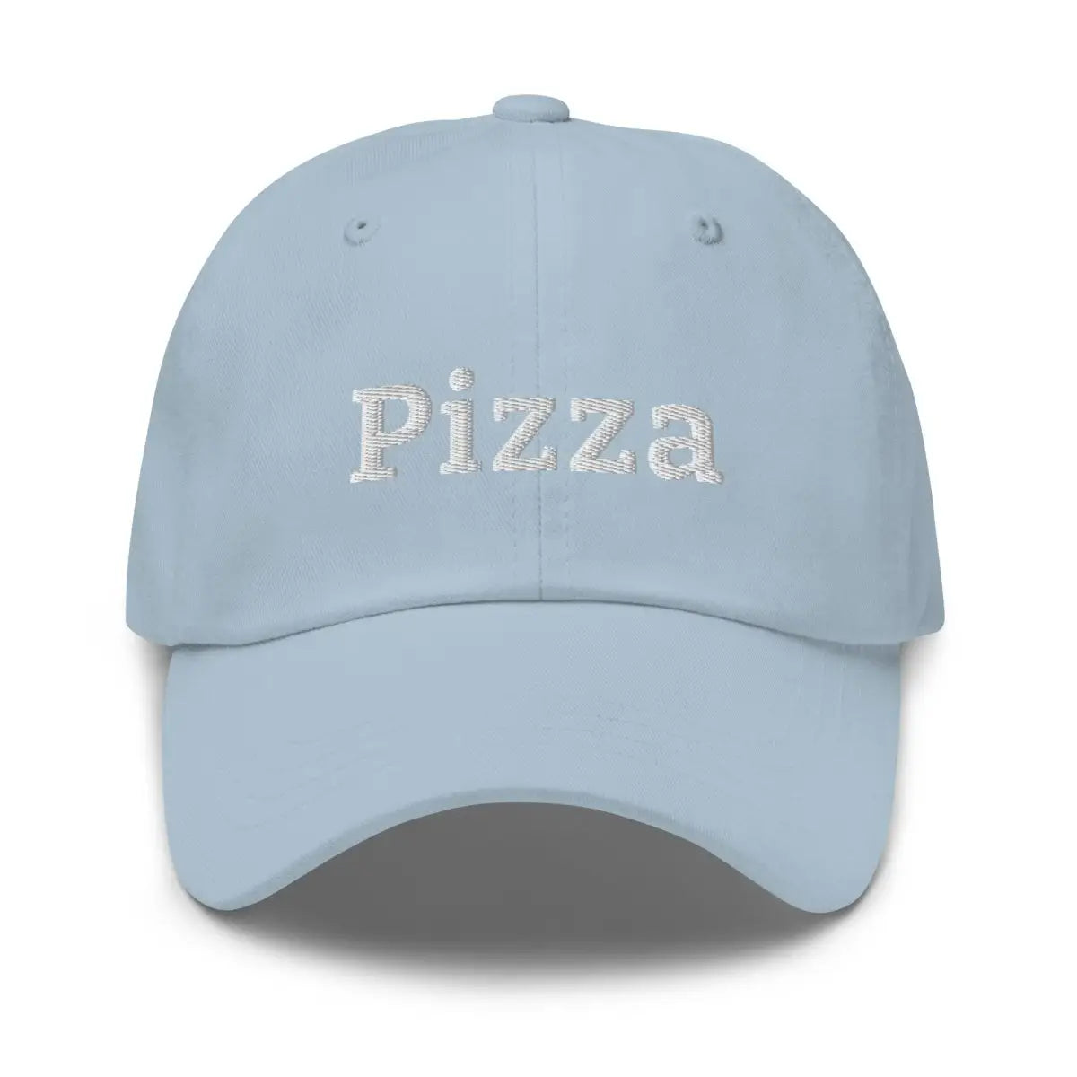 Pizza Embroidered Cap - Light Blue