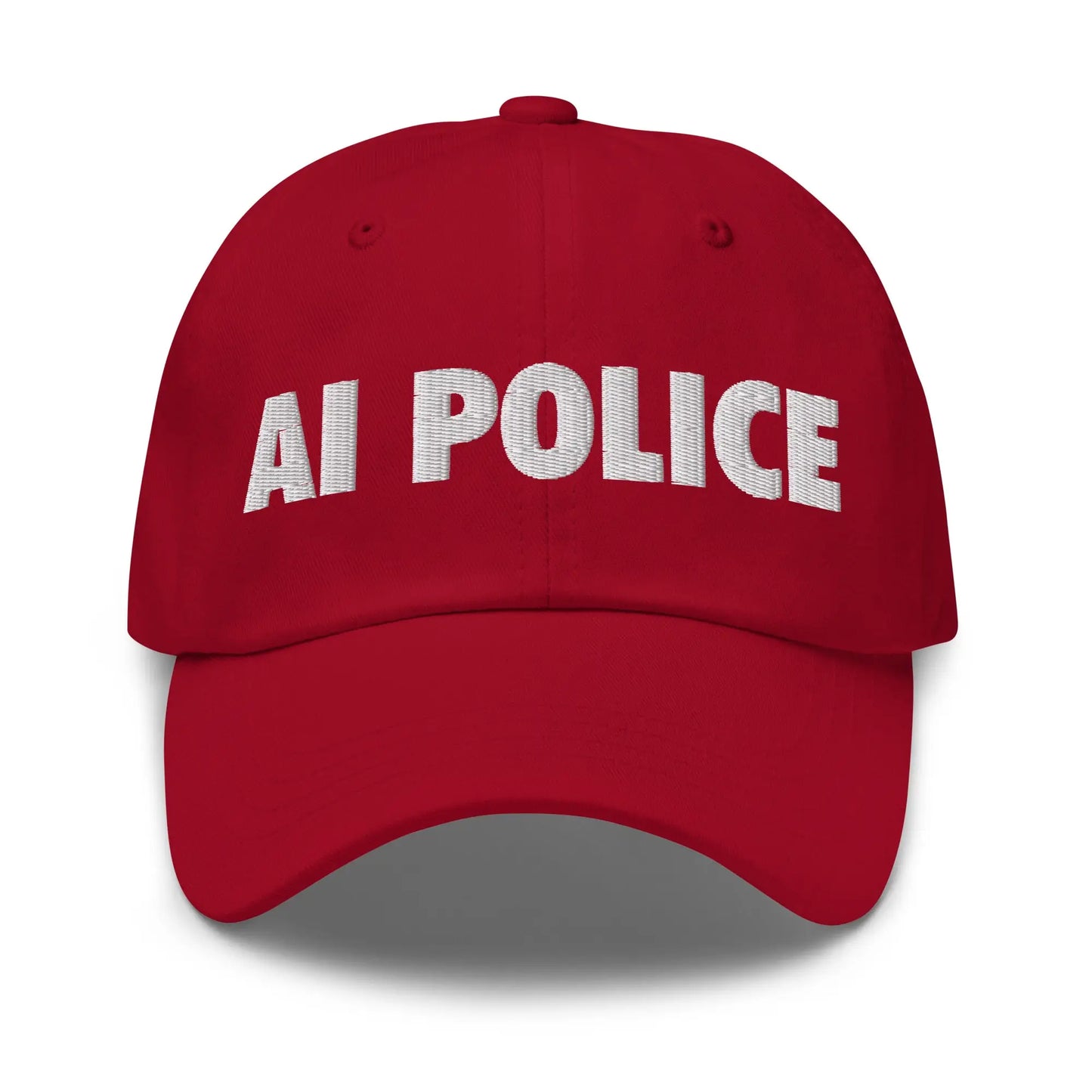 The Ai Police Cap Cranberry.