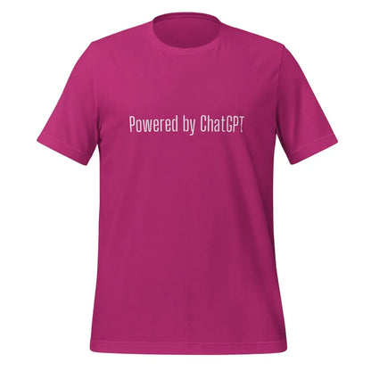 Powered by ChatGPT T-Shirt 3 (unisex) - Berry / M