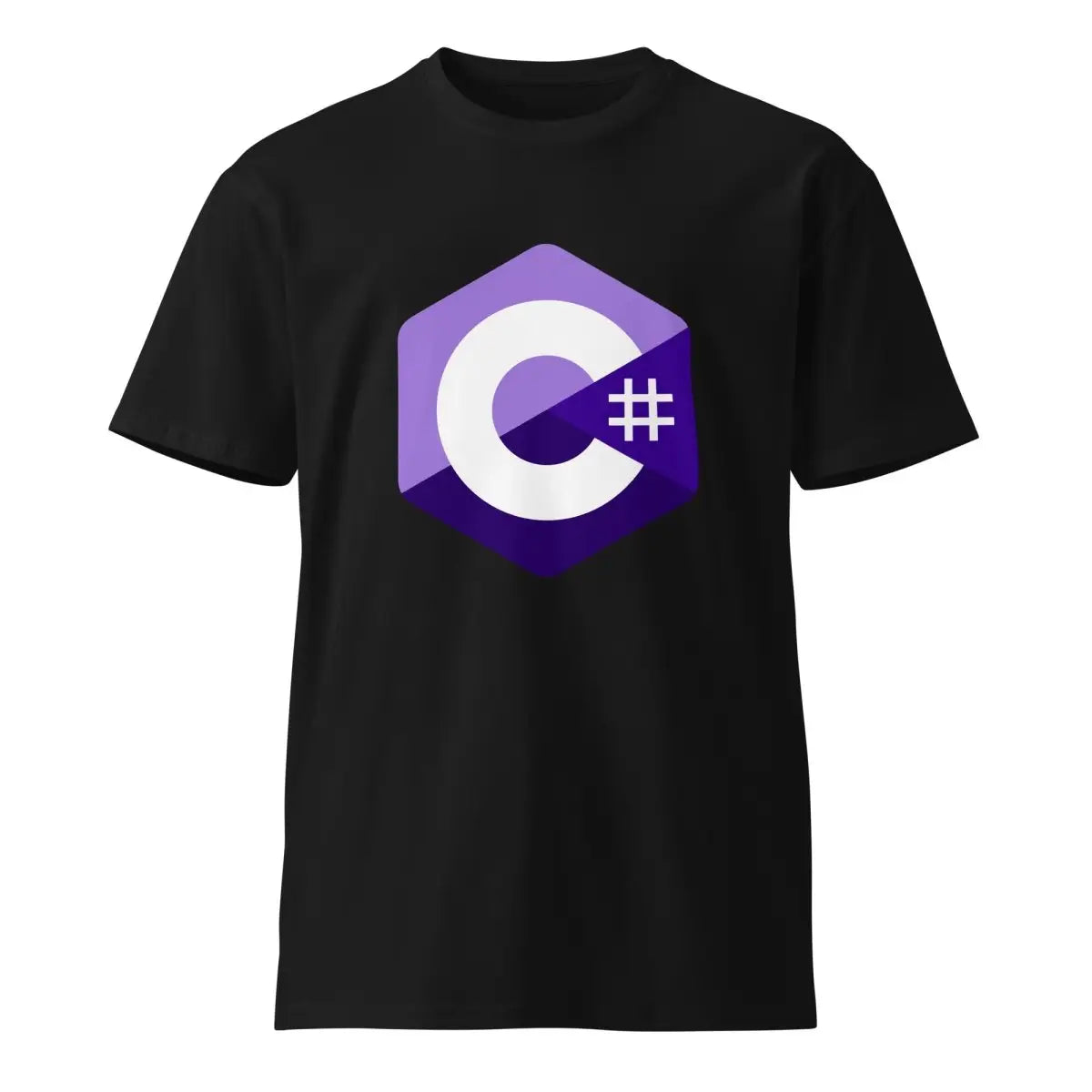 Premium C# (C Sharp) Logo T-Shirt (unisex) - Black / M