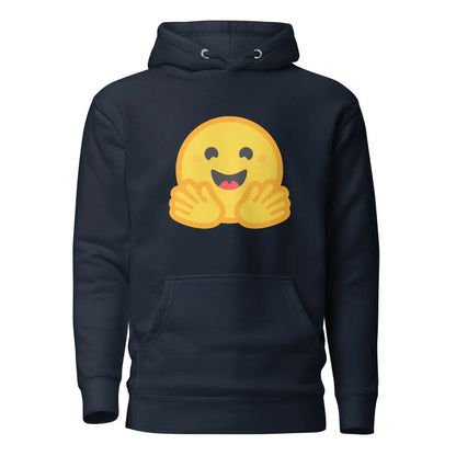 Premium Hugging Face Icon Hoodie (unisex) - Navy Blazer / M