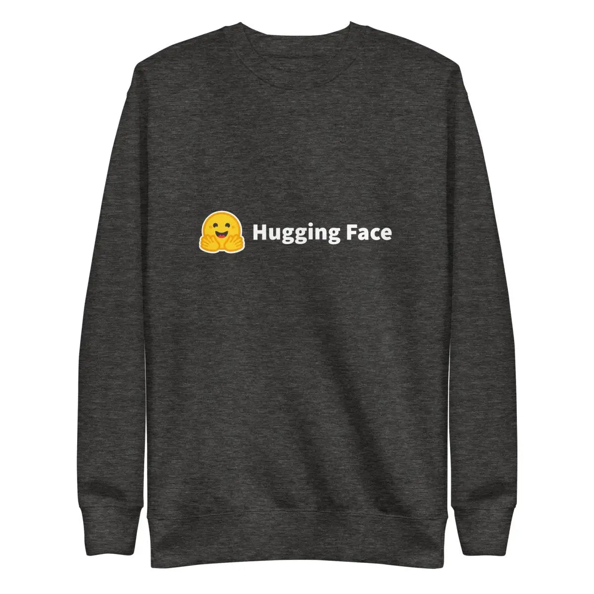 Premium Hugging Face Logo Sweatshirt (unisex) - Charcoal Heather / M