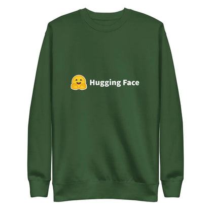 Premium Hugging Face Logo Sweatshirt (unisex) - Forest Green / M