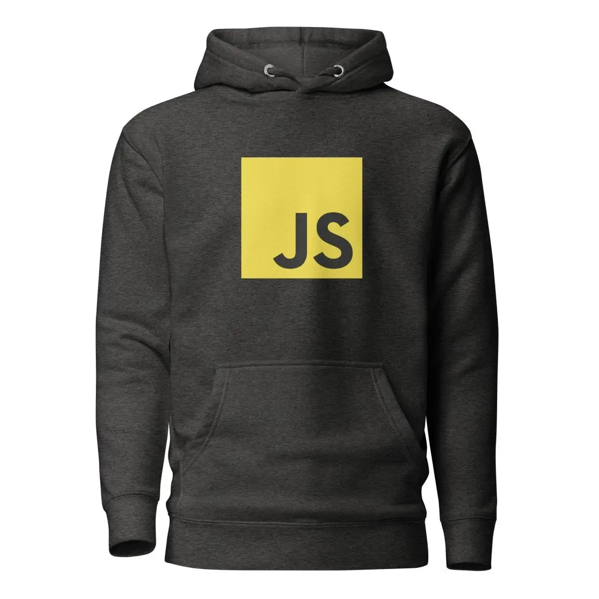 Premium JavaScript Hoodie (unisex) - Charcoal Heather / M