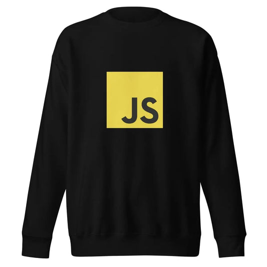 Premium JavaScript Sweatshirt (unisex) - Black / M