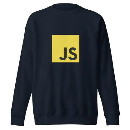 Premium JavaScript Sweatshirt (unisex) - Navy Blazer / M